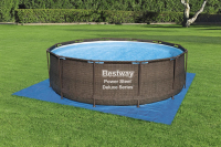 Bestway Flowclear PE-Bodenplane 396 x 396 cm