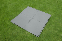 Bestway Flowclear Pool-Bodenschutzfliesen Set, 9 Stück x 50 x 50 cm, grau