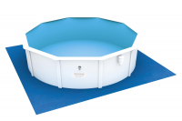 Bestway PE-Bodenplane 488 x 488 cm, blau, quadratisch