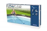 Bestway Flowclear Poolpflege Basis-Set mit Venturi-Sauger & Kescher, 203 cm