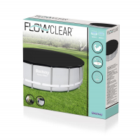Bestway Flowclear PVC-Abdeckplane Durchmesser 493 cm