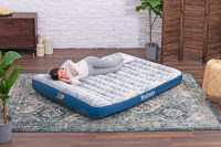 Bestway TriTech Luftbett Fashion Flock mit integrierter Elektropumpe Double XL/Lo 203 x 152 x 30 cm