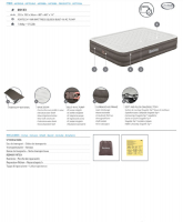 Bestway Fortech Luftbett mit integrierter Elektropumpe Double XL/Lo 203 x 152 x 36 cm