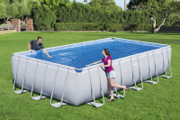 Bestway PE-Solarabdeckplane 703 x 336 cm, blau, eckig
