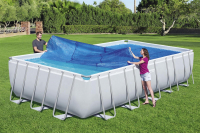 Bestway PE-Solarabdeckplane 703 x 336 cm, blau, eckig