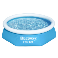 Bestway Fast Set Aufstellpool-Set mit Filterpumpe Durchmesser 244 x 61 cm