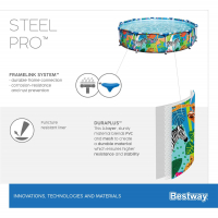 Bestway Steel Pro Frame Pool ohne Pumpe Durchmesser 305 x 66 cm