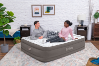 Bestway TriTech Luftbett Cushify Top mit integrierter Elektropumpe Double XL/Mid 203 x 152 x 46 cm