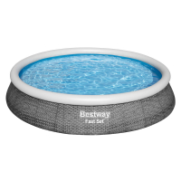 Bestway Fast Set Aufstellpool-Set mit Filterpumpe Durchmesser 396 x 84 cm