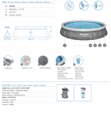 Bestway Fast Set Aufstellpool-Set mit Filterpumpe Durchmesser 396 x 84 cm