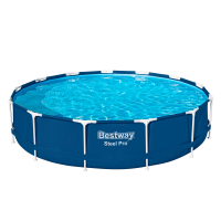 Bestway Steel Pro Frame Pool Set mit Filterpumpe Durchmesser 396 x 84 cm