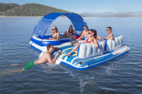 Bestway Hydro-Force 6-Personen-Badeinsel Tropical Breeze 389 x 274 cm