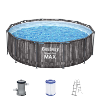 Bestway Steel Pro MAX Frame Pool-Set mit Filterpumpe Durchmesser 366 x 100 cm