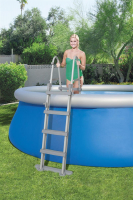 Bestway Fast Set Aufstellpool-Set mit Filterpumpe Durchmesser 457 x 122 cm