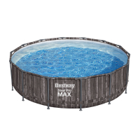 Bestway Steel Pro MAX Auftstellpool-Komplett-Set mit Filterpumpe Durchmesser 427 x 107 cm