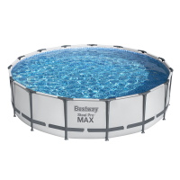 Bestway Steel Pro MAX Frame Pool Komplett-Set mit Filterpumpe Durchmesser 457 x 107 cm