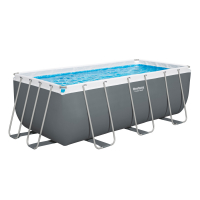 Bestway Power Steel Frame Pool Set mit Sandfilteranlage 412 x 201 x 122 cm