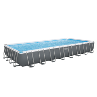 Bestway Power Steel Frame Pool Komplett-Set mit Sandfilteranlage 956 x 488 x 132 cm
