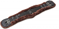 Engel Reitsport Konturbauchgurt mit Lammfell Dressur 50cm schwarz-mocca