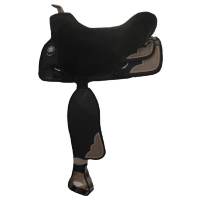Engel Reitsport Sattelsitzbezug Western mit Hornausschnitt schwarz