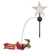 Weihnachtsbaumspitze, beleuchteter Stern, warmweiße LEDs