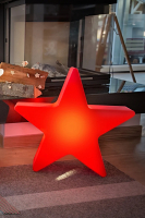 8 seasons - Shining Star Dekoleuchte rot Durchmesser 100 cm