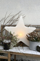 8 seasons - Shining Star Merry Christmas Durchmesser 60 cm weiß Solar