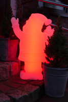 8 seasons - Motivleuchte Weihnachtsmann Shining Santa H 78 cm RGB