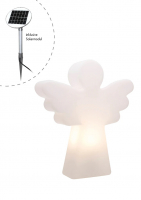 8 seasons - Motivleuchte Shining Angel 40 cm weiß Solar