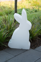 8 seasons - Motivleuchte Shining Rabbit 50 cm weiß Solar
