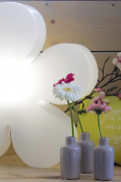 8 seasons - Motivleuchte Shining Flower Durchmesser 40 cm weiß