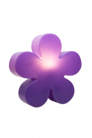 8 seasons - Motivleuchte Shining Flower Durchmesser 40 cm lila