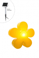 8 seasons - Motivleuchte Shining Flower Durchmesser 40 cm gelb Solar
