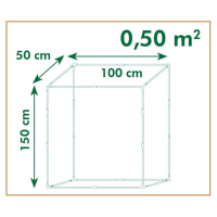 Ubbink Gartengewächshaus,  H150 x 100 x 50 cm; 0,5 m²