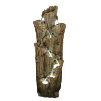 Ubbink TIROS - Polyresin naturgetreue Baumstämme, mit integriertem Wasserfall