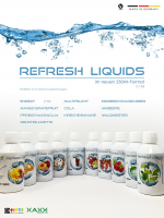 XAXX HC Refresh Liquid PFIRSICH MARACUJA Konzentrat 1:150, 250 ml, zuckerfreier Sirup
