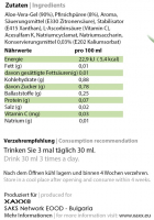 XAXX HC Aloe Vera Drinking Gel mit Pfirsich & Vitamin C, 3er-Set je 1 Liter