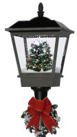 Christmas Paradise Schneiende LED Laterne 180 cm, schwarz, mit Weihnachtsbaum