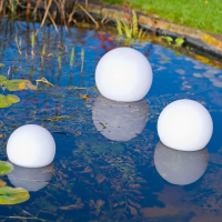Ubbink Multi Bright SolarFloat 25 - Solarbetriebene schwimmende Leuchtkugel, H23 x Ø25cm