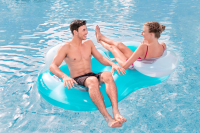 Bestway 2-Personen-Schwimmring Cool Comfort mit Rückenlehne 188 x 117 cm