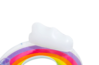 Bestway Rainbow Dreams 2-Personen-Schwimmring mit Kopfstütze 186 x 116 cm