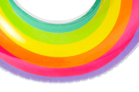 Bestway Rainbow Dreams 2-Personen-Schwimmring mit Kopfstütze 186 x 116 cm