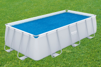 Bestway PE-Solarabdeckplane 380 x 180 cm, blau, eckig