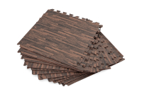 Bestway Pool-Bodenschutzfliesen Set 12 Stück á 50 x 50 cm, Holz-Optik (Palisander)