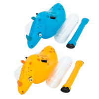 Bestway Kinder-Poolspiel Nashorn für 2 Personen 148 x 89 x 61 cm