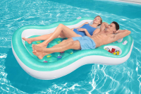 Bestway Luftmatratze Summer Colors für 2 Personen 224 x 174 cm
