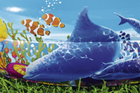 Bestway Family Pool Fish n Friends  262 x 157 x 46 cm, oval