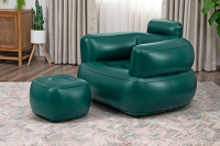 Bestway Luftsessel Comfi Cuber mit Fußhocker 107 x 99 x 80 cm