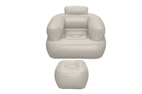 Bestway Luftsessel Comfi Cuber mit Fußhocker 107 x 99 x 80 cm