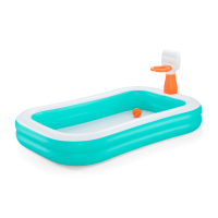 Bestway Family Pool Dunk N Splash mit Basketballkörben 251 x 168 x 102 cm